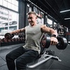 image:imageCOOFANDY Mens 3 Pack Workout Tank Tops Gym Muscle Tee Bodybuilding Fitness Sleeveless T ShirtsBlueWhiteGrey