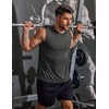 image:imageCOOFANDY Mens 3 Pack Workout Tank Tops Gym Muscle Tee Bodybuilding Fitness Sleeveless T ShirtsDark GreyBlackPeacock Blue