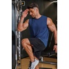 image:imageCOOFANDY Mens 3 Pack Workout Tank Tops Gym Muscle Tee Bodybuilding Fitness Sleeveless T ShirtsDark GreyBlackPeacock Blue