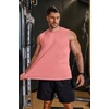 image:imageCOOFANDY Mens 3 Pack Workout Tank Tops Gym Muscle Tee Bodybuilding Fitness Sleeveless T ShirtsOrange Pink
