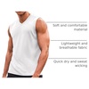 image:imageCOOFANDY Mens 3 Pack Workout Tank Tops Gym Sleeveless Shirts V Neck Bodybuilding Muscle Tee Shirt01whiteGreyBlack
