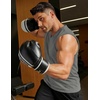 image:imageCOOFANDY Mens 3 Pack Workout Tank Tops Gym Sleeveless Shirts V Neck Bodybuilding Muscle Tee Shirt01whiteGreyBlack