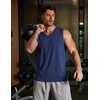 image:imageCOOFANDY Mens 3 Pack Workout Tank Tops Gym Sleeveless Shirts V Neck Bodybuilding Muscle Tee Shirt02light GreyNavy BlueBlack