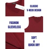 image:imageCOOFANDY Mens 3 Pack Workout Tank Tops Gym Sleeveless Shirts V Neck Bodybuilding Muscle Tee Shirt03wine RedRoyal BlueBlack