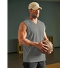 image:imageCOOFANDY Mens 3 Pack Workout Tank Tops Gym Sleeveless Shirts V Neck Bodybuilding Muscle Tee ShirtArmy GreenColour GreyBlack