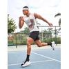 image:imageCOOFANDY Mens 3 Pack Workout Tank Tops Gym Sleeveless Shirts V Neck Bodybuilding Muscle Tee ShirtWhite Flag1 Pack