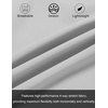image:imageCOOFANDY Mens Athletic Running Shorts 7 Gym Workout Shorts Lightweight Drawstring Training Shorts with Zipper Pockets2 Pack BlackLight Grey