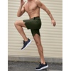 image:imageCOOFANDY Mens Athletic Running Shorts 7 Quick Dry Lightweight Workout Gym Basketball Hiking Shorts with Pockets2 Pack BlackArmy Green
