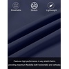 image:imageCOOFANDY Mens Athletic Running Shorts 7 Quick Dry Lightweight Workout Gym Basketball Hiking Shorts with Pockets2 Pack BlackNavy Blue