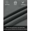 image:imageCOOFANDY Mens Athletic Running Shorts 7 Quick Dry Lightweight Workout Gym Basketball Hiking Shorts with PocketsDark Grey