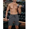 image:imageCOOFANDY Mens Athletic Running Shorts 7 Quick Dry Lightweight Workout Gym Basketball Hiking Shorts with PocketsDark Grey