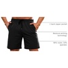image:imageCOOFANDY Mens Athletic Shorts 7 Inch Quick Dry Stretch Lightweight Gym Workout Shorts with PocketsBlackOlive Green