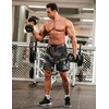 image:imageCOOFANDY Mens Athletic Shorts 7 Inch Quick Dry Stretch Lightweight Gym Workout Shorts with PocketsCamo BlackCamo Army Grey