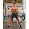 image:imageCOOFANDY Mens Athletic Shorts 7 Inch Quick Dry Stretch Lightweight Gym Workout Shorts with PocketsCamo BlackCamo Army Grey