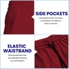image:imageCOOFANDY Mens Athletic Shorts 7 Inch Quick Dry Stretch Lightweight Gym Workout Shorts with PocketsDark GreyWine Red