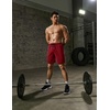 image:imageCOOFANDY Mens Athletic Shorts 7 Inch Quick Dry Stretch Lightweight Gym Workout Shorts with PocketsDark GreyWine Red