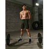 image:imageCOOFANDY Mens Athletic Shorts 7 Inch Quick Dry Stretch Lightweight Gym Workout Shorts with PocketsGreyOlive Green