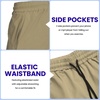 image:imageCOOFANDY Mens Athletic Shorts 7 Inch Quick Dry Stretch Lightweight Gym Workout Shorts with PocketsKhakiPeacock Blue