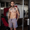 image:imageCOOFANDY Mens Athletic Shorts 7 Inch Quick Dry Stretch Lightweight Gym Workout Shorts with PocketsLight KhakiLight Grey
