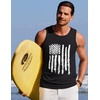 image:imageCOOFANDY Mens Beach Tank Tops Summer Cotton Sleeveless Graphic T Shirts Palm Tree Casual Vacation Muscle TankBlackamerican Flag