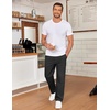 image:imageCOOFANDY Mens Casual Chinos Pants Classic Relaxed Fit Khaki Pants Wrinkle Free Stretch Dress PantsBlack