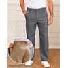 image:imageCOOFANDY Mens Casual Chinos Pants Classic Relaxed Fit Khaki Pants Wrinkle Free Stretch Dress PantsDark Grey