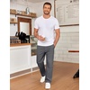 image:imageCOOFANDY Mens Casual Chinos Pants Classic Relaxed Fit Khaki Pants Wrinkle Free Stretch Dress PantsDark Grey