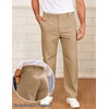 image:imageCOOFANDY Mens Casual Chinos Pants Classic Relaxed Fit Khaki Pants Wrinkle Free Stretch Dress PantsKhaki