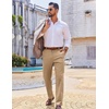 image:imageCOOFANDY Mens Casual Chinos Pants Classic Relaxed Fit Khaki Pants Wrinkle Free Stretch Dress PantsKhaki