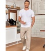 image:imageCOOFANDY Mens Casual Chinos Pants Classic Relaxed Fit Khaki Pants Wrinkle Free Stretch Dress PantsKhaki Beige