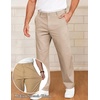 image:imageCOOFANDY Mens Casual Chinos Pants Classic Relaxed Fit Khaki Pants Wrinkle Free Stretch Dress PantsKhaki Beige