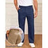 image:imageCOOFANDY Mens Casual Chinos Pants Classic Relaxed Fit Khaki Pants Wrinkle Free Stretch Dress PantsNavy Blue