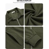 image:imageCOOFANDY Mens Casual Corduroy Jacket Lightweight Zip Up Vintage Jacket Collared Bomber JacketArmy Green