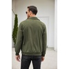 image:imageCOOFANDY Mens Casual Corduroy Jacket Lightweight Zip Up Vintage Jacket Collared Bomber JacketArmy Green