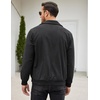 image:imageCOOFANDY Mens Casual Corduroy Jacket Lightweight Zip Up Vintage Jacket Collared Bomber JacketBlack