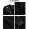 image:imageCOOFANDY Mens Casual Corduroy Jacket Lightweight Zip Up Vintage Jacket Collared Bomber JacketBlack