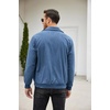image:imageCOOFANDY Mens Casual Corduroy Jacket Lightweight Zip Up Vintage Jacket Collared Bomber JacketBlue