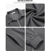 image:imageCOOFANDY Mens Casual Corduroy Jacket Lightweight Zip Up Vintage Jacket Collared Bomber JacketDark Grey