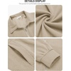 image:imageCOOFANDY Mens Casual Corduroy Jacket Lightweight Zip Up Vintage Jacket Collared Bomber JacketKhaki