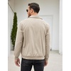 image:imageCOOFANDY Mens Casual Corduroy Jacket Lightweight Zip Up Vintage Jacket Collared Bomber JacketKhaki