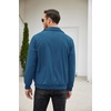 image:imageCOOFANDY Mens Casual Corduroy Jacket Lightweight Zip Up Vintage Jacket Collared Bomber JacketLake Blue