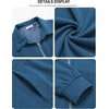 image:imageCOOFANDY Mens Casual Corduroy Jacket Lightweight Zip Up Vintage Jacket Collared Bomber JacketLake Blue