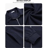 image:imageCOOFANDY Mens Casual Corduroy Jacket Lightweight Zip Up Vintage Jacket Collared Bomber JacketNavy Blue