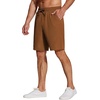 image:imageCOOFANDY Mens Casual Drawstring Shorts Lightweight Elastic Waist Walking Shorts with PocketsBrown