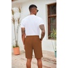 image:imageCOOFANDY Mens Casual Drawstring Shorts Lightweight Elastic Waist Walking Shorts with PocketsBrown