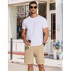 image:imageCOOFANDY Mens Casual Drawstring Shorts Lightweight Elastic Waist Walking Shorts with PocketsLight Khaki