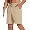 image:imageCOOFANDY Mens Casual Drawstring Shorts Lightweight Elastic Waist Walking Shorts with PocketsLight Khaki