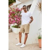 image:imageCOOFANDY Mens Casual Drawstring Shorts Lightweight Elastic Waist Walking Shorts with PocketsLight Khaki