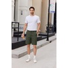 image:imageCOOFANDY Mens Casual Shorts 9 Inch Flat Front Lightweight Summer Beach Vacation Shorts with 4 PocketsArmy Green