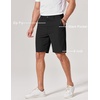 image:imageCOOFANDY Mens Casual Shorts 9 Inch Flat Front Lightweight Summer Beach Vacation Shorts with 4 PocketsBlack